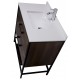 Titus 32'', Tess Cherry, Freestanding Vanity with White Countertop