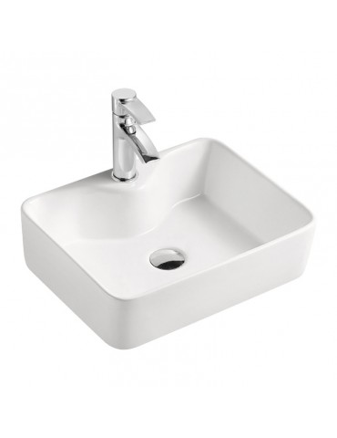 Danu blanc lustré, Lavabo en porcelaine