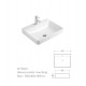 Aine Glossy White, porcelain sink