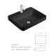 Aine Matte Black, porcelain sink