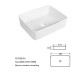 Volva Glossy White, porcelain sink