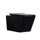 Esheia black, wall hung toilet