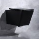 Esheia black, wall hung toilet