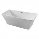 Osiris Freestanding bath 67", mat black Finish