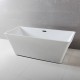 Osiris Freestanding bath 67", mat black Finish