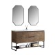 Berlin 60" Caramel , Freestanding Vanity