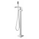 Arès II, chrome faucet for freestanding bathtubs