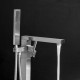 Arès II, nickel brossé faucet for freestanding bathtubs