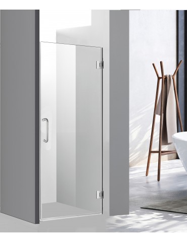 Napoléon 36'', Chrome pivot shower door