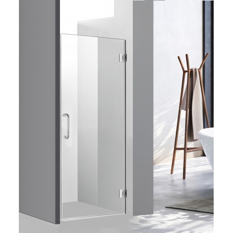 Napoléon 36'', Chrome pivot shower door