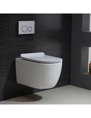 Ogi, wall hung toilet black matte