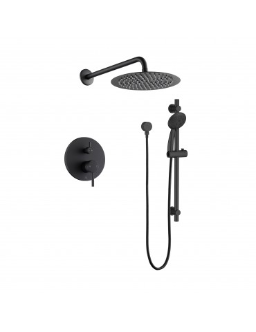 Kami, Matte black shower faucet