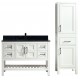 Manille 48" White, Solid wood