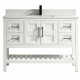 Manille 48" White, Solid wood