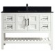 Manille 48" White, Solid wood