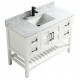 Manille 48" White, Solid wood