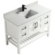 Manille 48" White, Solid wood