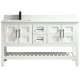 Manille 48" White, Solid wood