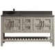 Manille 48" Antique Grey, Solid wood