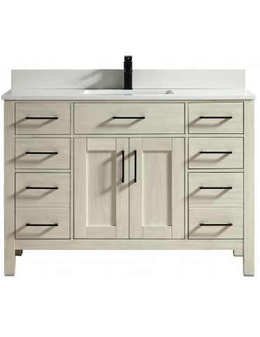 Montpellier 48" Antique Beige, Solid wood