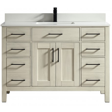 Montpellier 48" Antique Beige, Solid wood