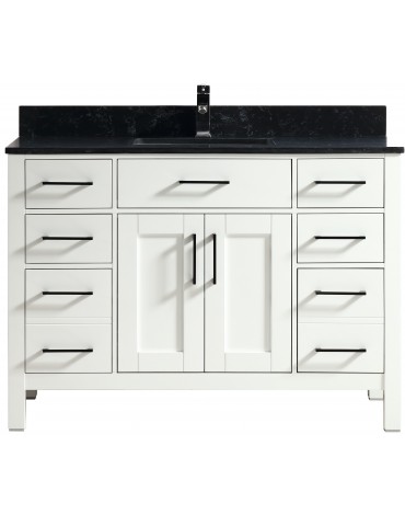 Goli 48" blanc, bois massif