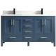 Goli 60" Bleu antique, bois massif