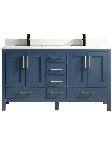 Goli 60" Bleu antique, bois massif