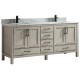 Goli 72" gris antique, bois massif