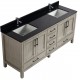 Goli 72" gris antique, bois massif