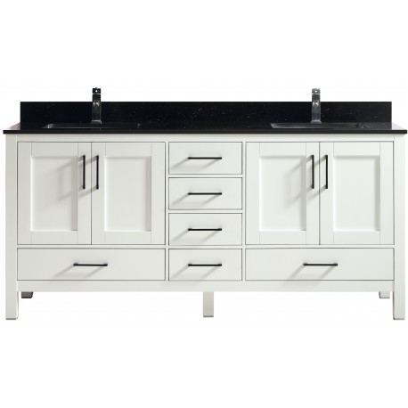 Goli 72" blanc, bois massif