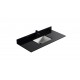 Galaxy Black 48", granite vanity top with undermount porcelain sink