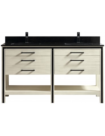 Vali 60" Antique grey, Solid wood