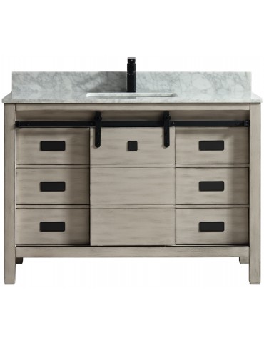 Saga 48" Antique Grey, Solid wood