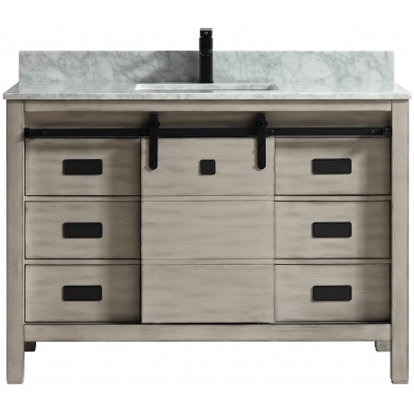 Saga 48" Antique Grey, Solid wood