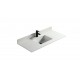 Pure White 48", Quartz Vanity Top with Undermount Porcelain Sink