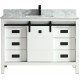 Saga 48" White, Solid wood