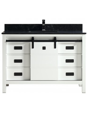 Saga 48" White, Solid wood