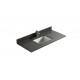 Pure Gray 48", Quartz Vanity Top with Undermount Porcelain Sink