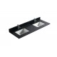 Black 48", Quartz Vanity Top with Undermount Porcelain Sink