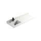 Pure White 60", Quartz Vanity Top with Undermount Porcelain Sink