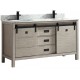 Saga 60" Antique grey, Solid wood