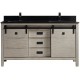 Saga 60" Antique grey, Solid wood