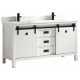 Saga 60" White, Solid wood