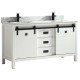 Saga 60" White, Solid wood