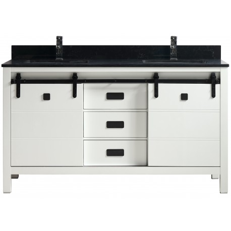 Saga 60" Blanc, bois massif