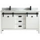 Saga 60" White, Solid wood