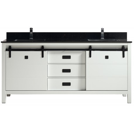 Saga 60" White, Solid wood