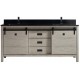 Saga 72" Antique Grey, Solid wood