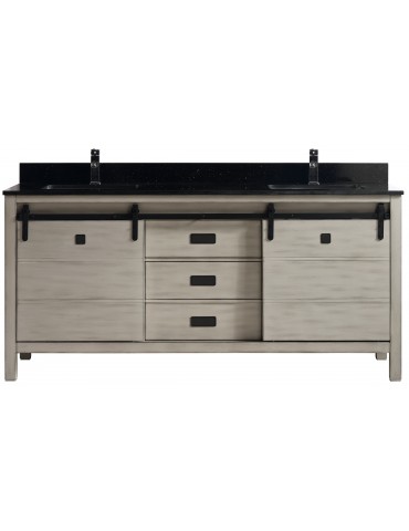 Saga 72" Antique Grey, Solid wood